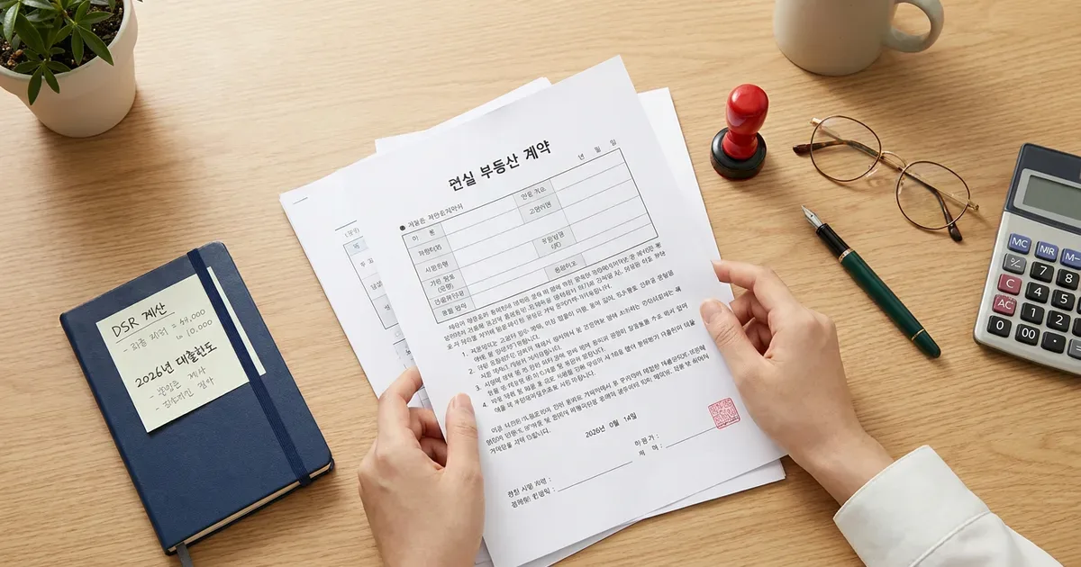 주택담보대출 DSR 규제란 2026년 대출한도 계산법