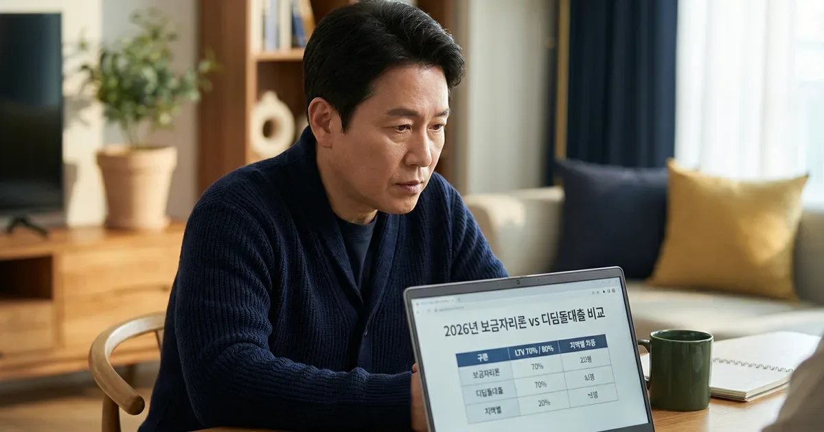 보금자리론 vs 디딤돌대출, 나에게 맞는 대출은 2026년 비교표